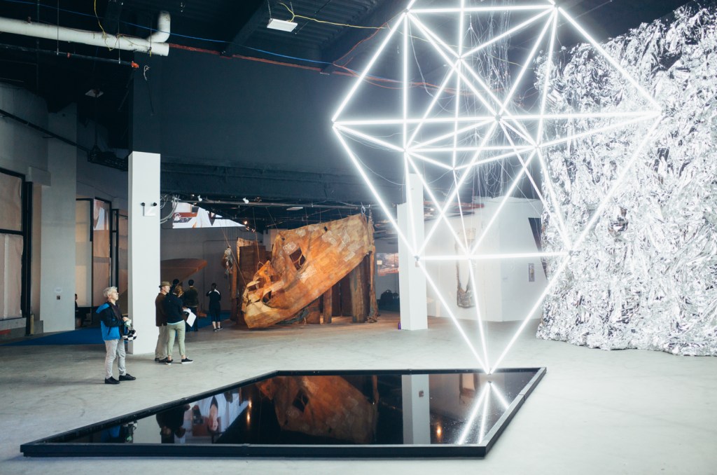 Exploring a Huge, Glowing, Immersive Warehouse Experience at Frieze Week