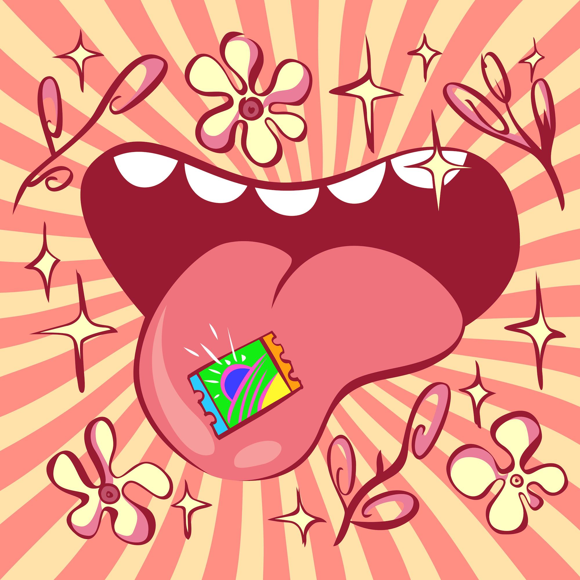 lsd ilustración drogas psicodélicas