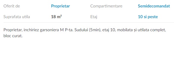 chirie in bucuresti