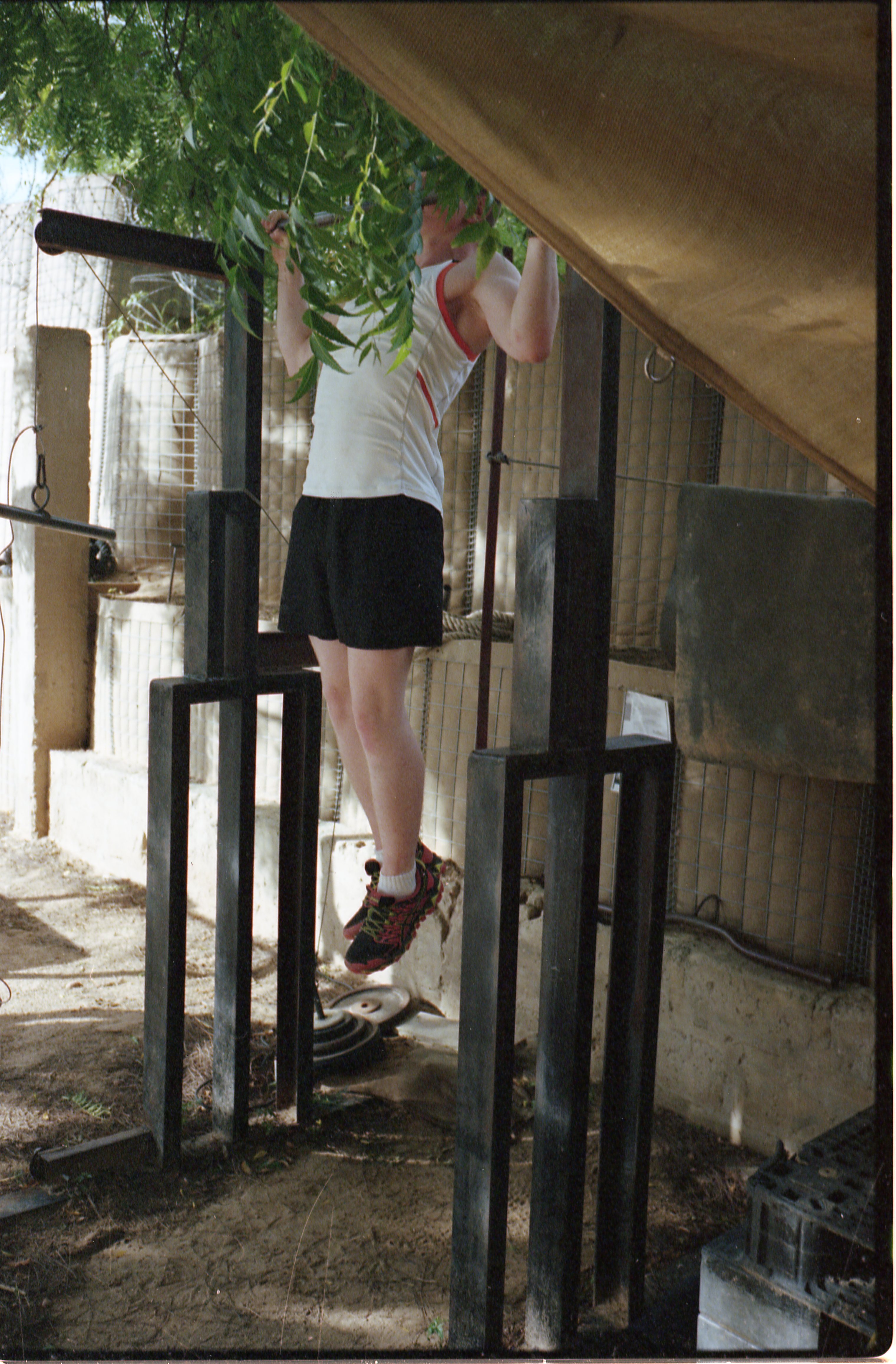 Scott A. Laurent working out.