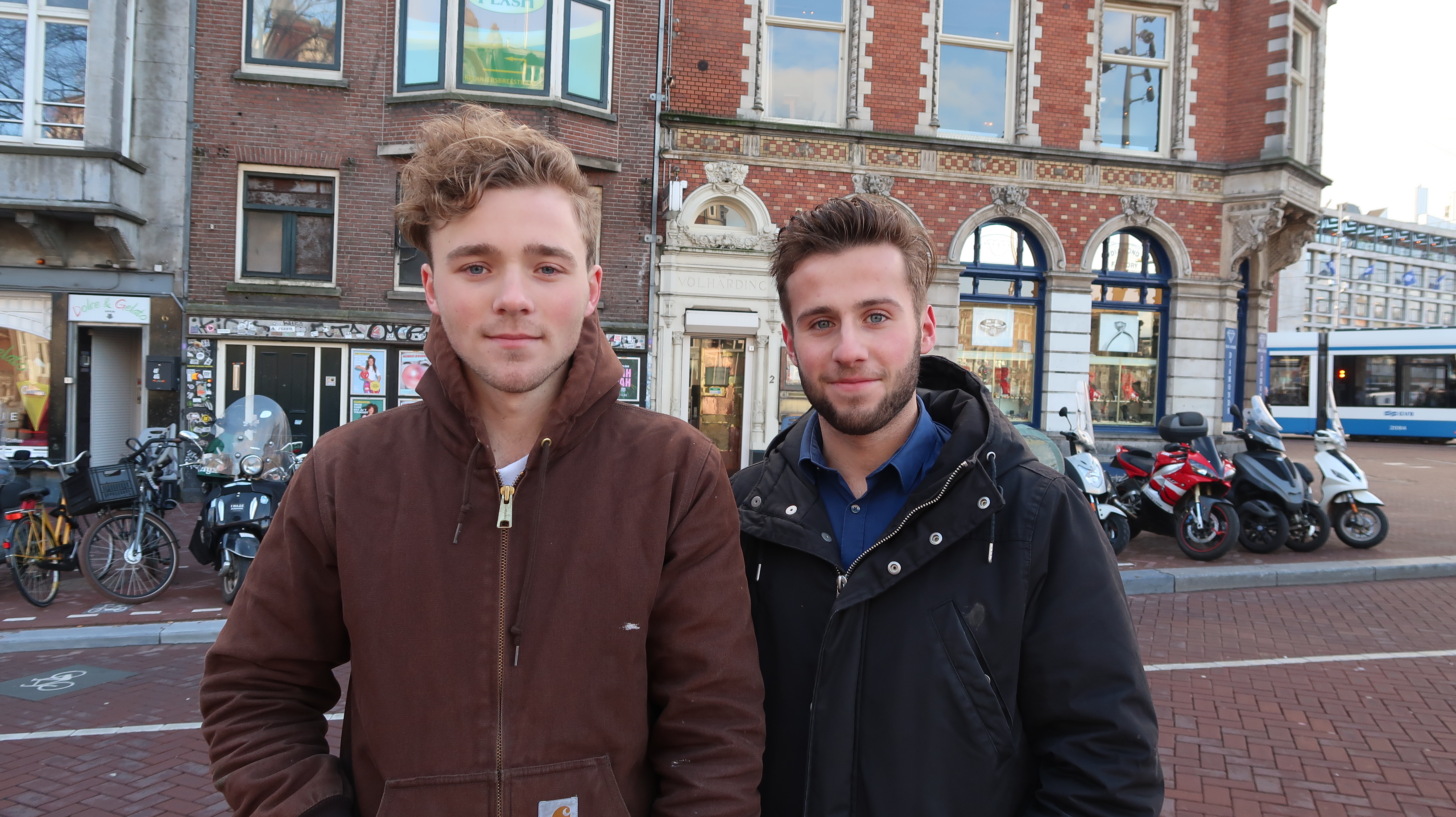 A photo of two interviewees.