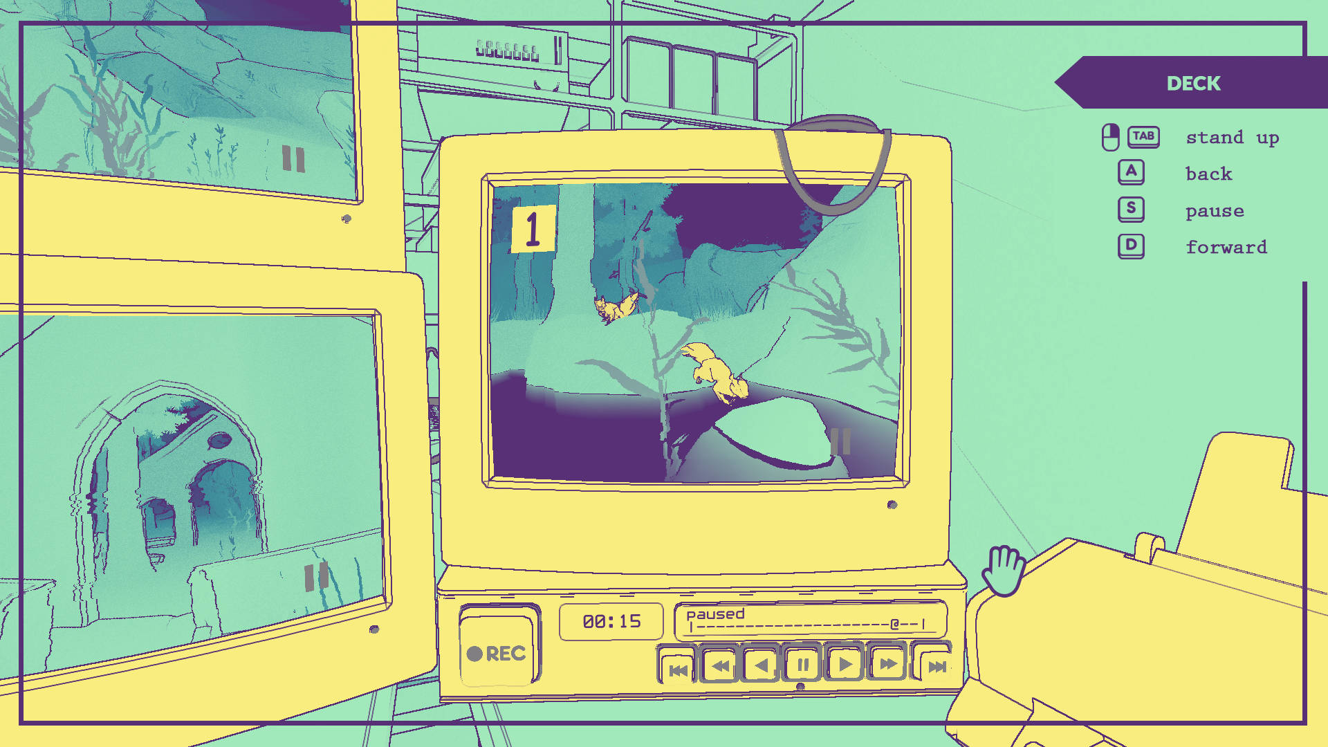 The CRT and VHS interface of Nuts.