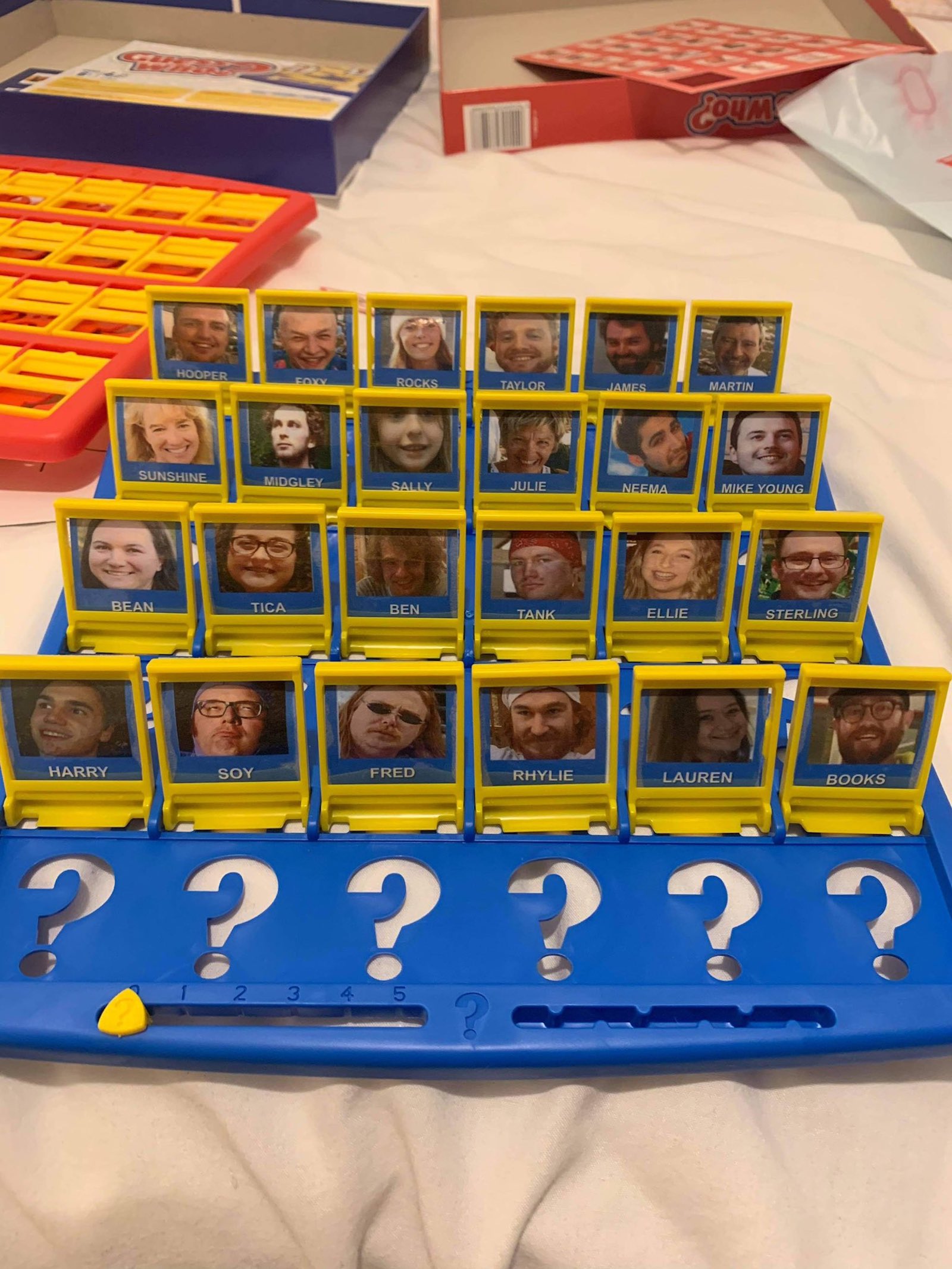 A customised Guess Who