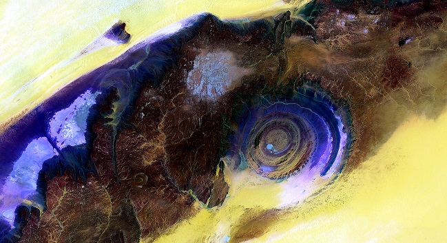 occhio del sahara landsat